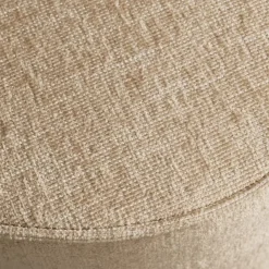 Bijzettafels|Poefs & Krukjes<VTwonen Poef Pearl Beige - Ø 80 cm
