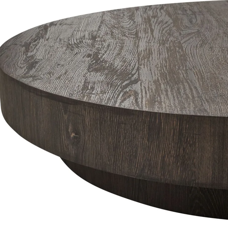 Salontafels<VTwonen Salontafel Shield Too Donkerbruin - Ø 100 cm