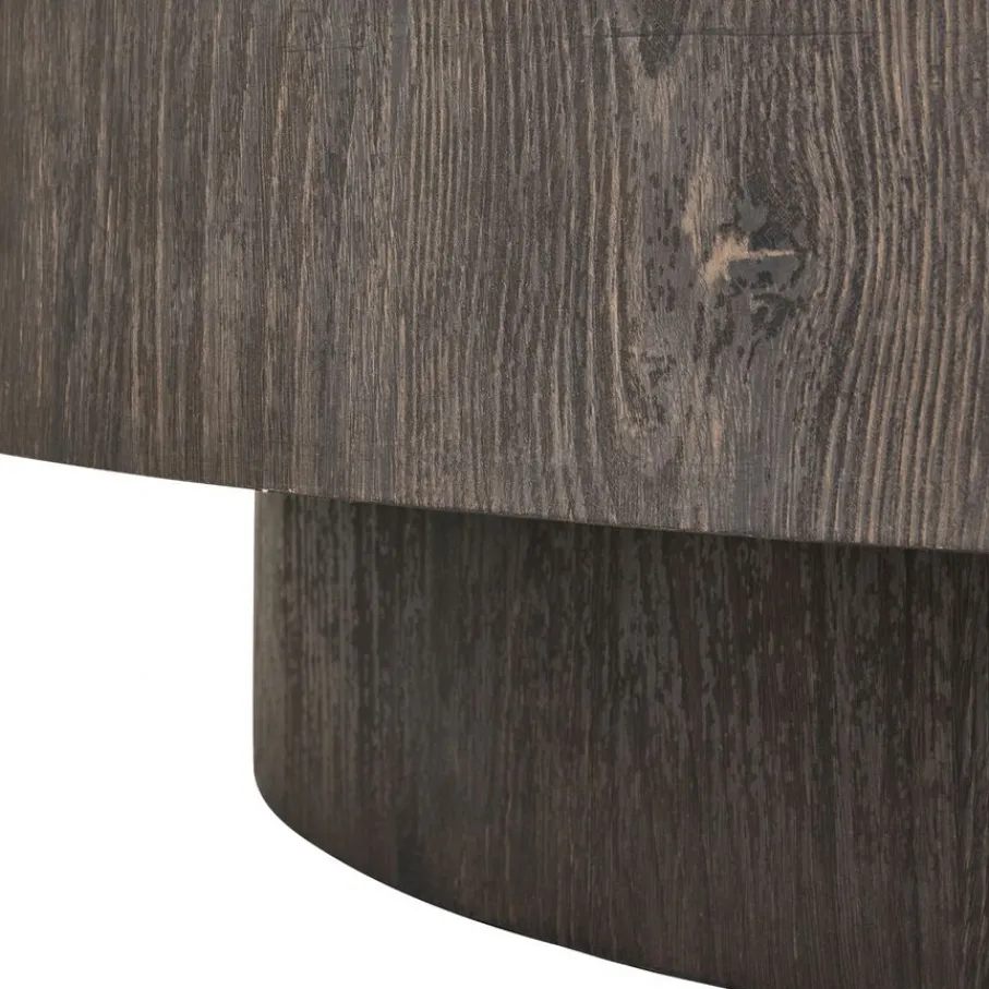Salontafels<VTwonen Salontafel Shield Too Donkerbruin - Ø 100 cm