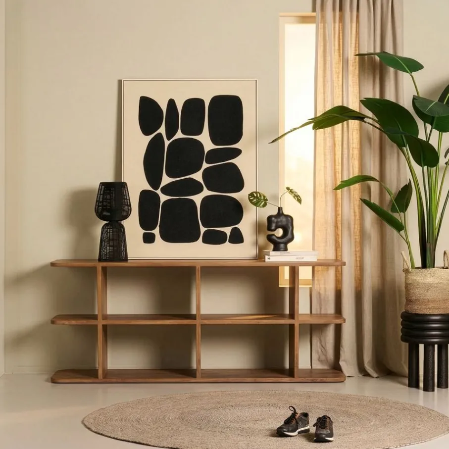 Sidetables|Dressoirs< Wandkast Anam Bruin - 170x70x28 cm