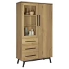 Wandkasten< Wandkast Batenburg Naturel - 107x190x45 cm