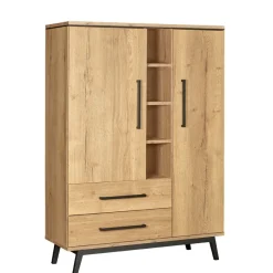 Wandkasten< Wandkast Batenburg Naturel - 120x170x45 cm