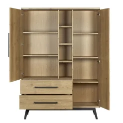 Wandkasten< Wandkast Batenburg Naturel - 120x170x45 cm