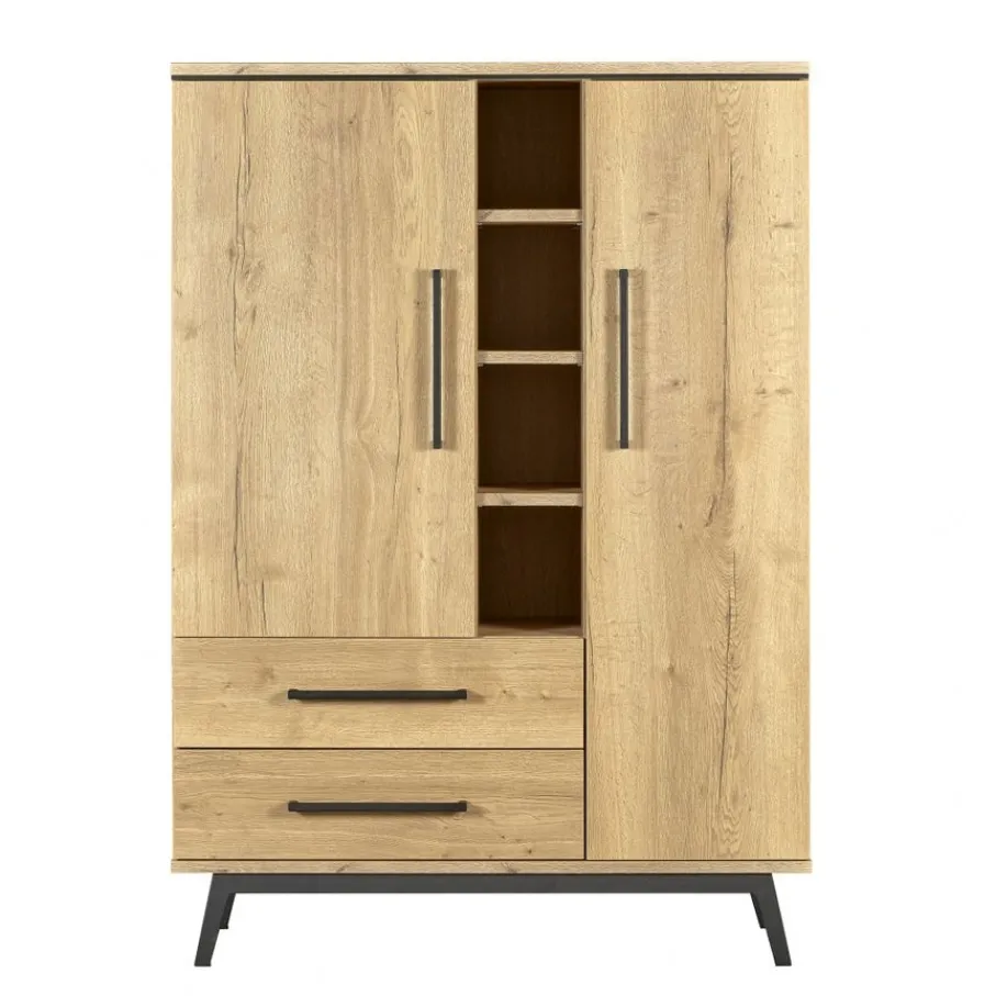Wandkasten< Wandkast Batenburg Naturel - 120x170x45 cm