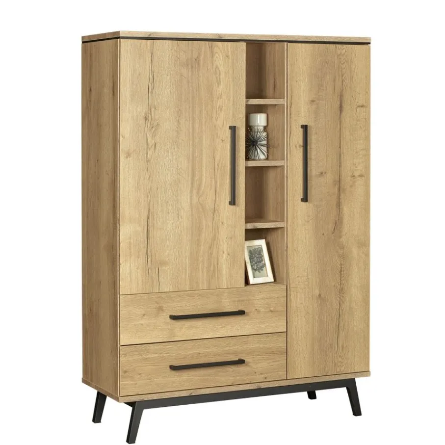 Wandkasten< Wandkast Batenburg Naturel - 120x170x45 cm