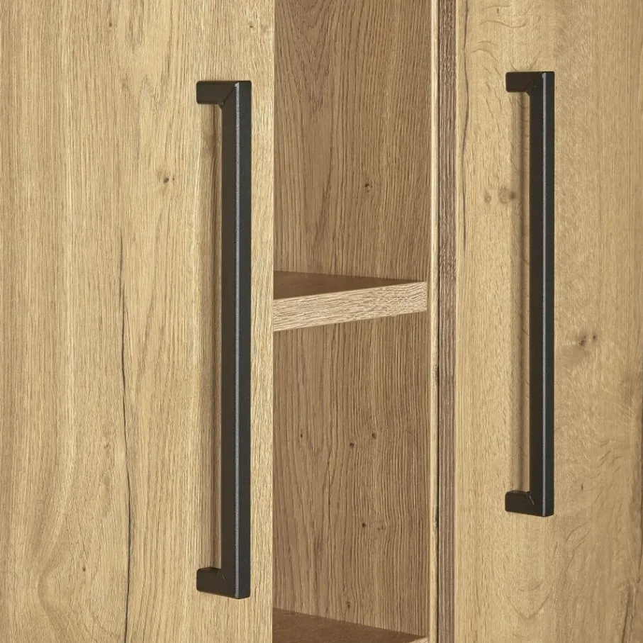 Wandkasten< Wandkast Batenburg Naturel - 120x170x45 cm