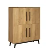 Wandkasten< Wandkast Batenburg Naturel - 120x150x45 cm