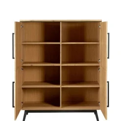 Wandkasten< Wandkast Batenburg Naturel - 120x150x45 cm