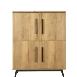 Wandkasten< Wandkast Batenburg Naturel - 120x150x45 cm