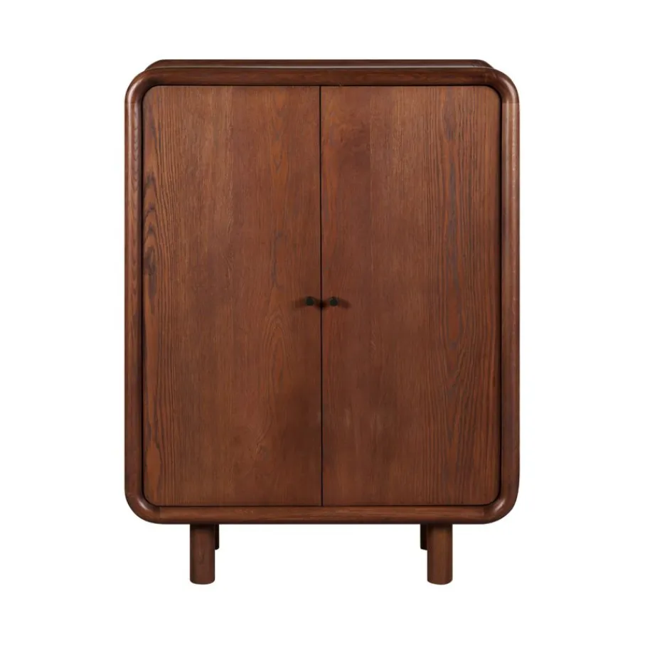Wandkasten< Wandkast Boogie Donkerbruin - 90x120x43 cm