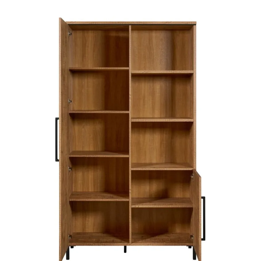 Wandkasten< Wandkast Culemborg Naturel - 109x200x45 cm