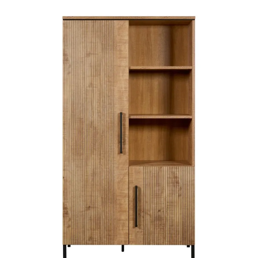 Wandkasten< Wandkast Culemborg Naturel - 109x200x45 cm