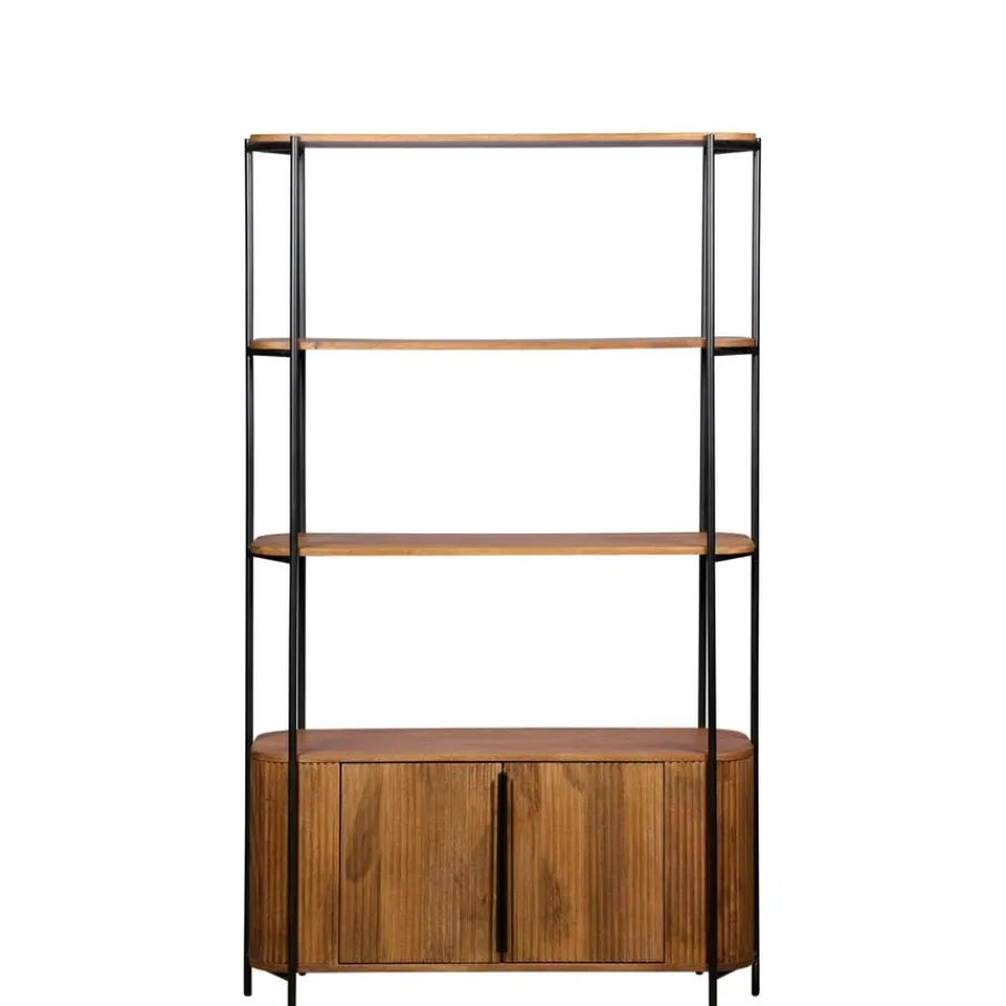 Boekenkasten|Wandkasten< Wandkast Rego Bruin - 98x171x35 cm