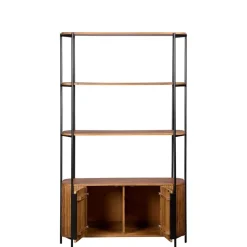 Boekenkasten|Wandkasten< Wandkast Rego Bruin - 98x171x35 cm
