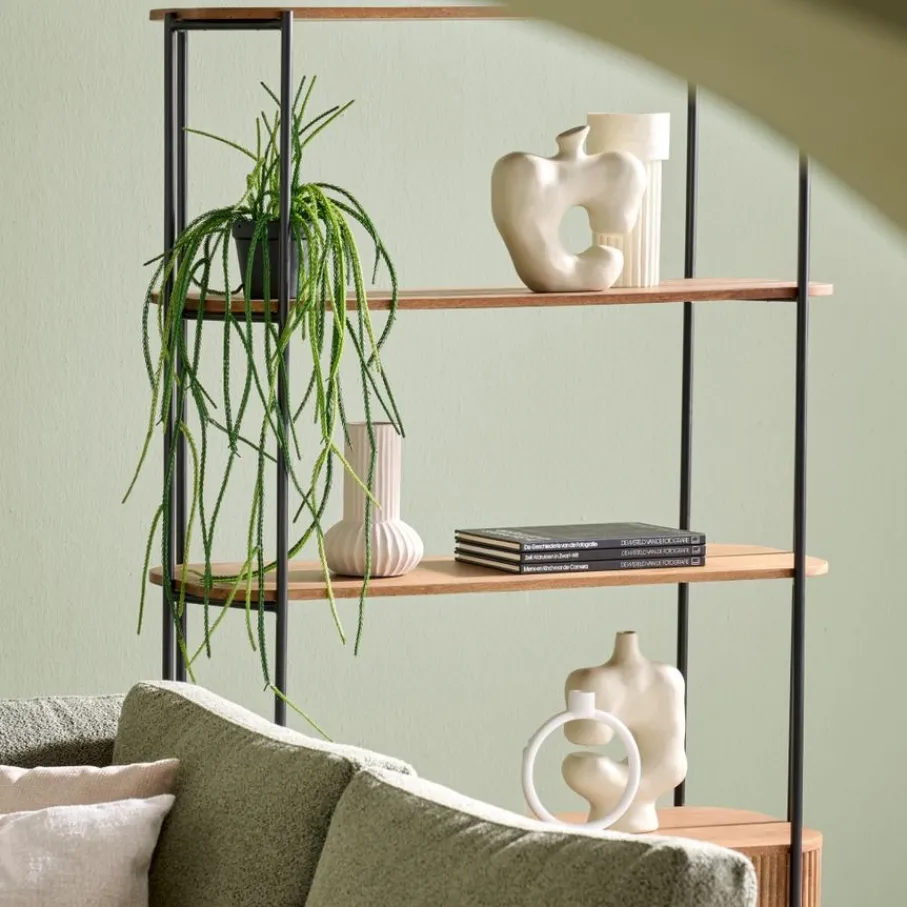 Boekenkasten|Wandkasten< Wandkast Rego Bruin - 98x171x35 cm