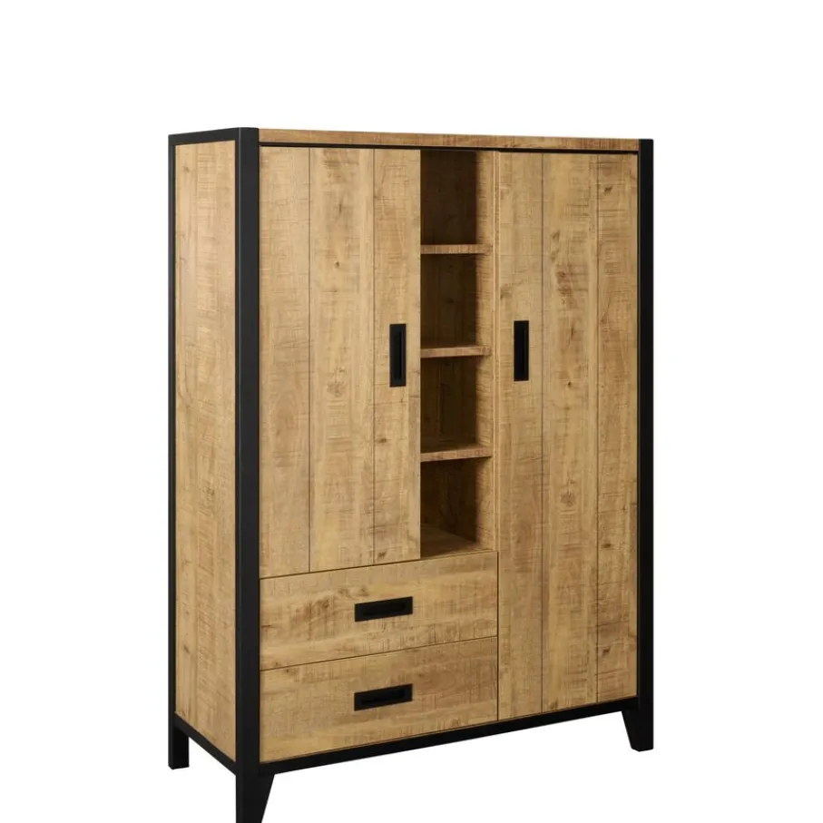 Wandkasten< Wandkast Tilburg Naturel - 120x170x45 cm