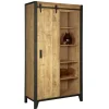 Wandkasten< Wandkast Tilburg Naturel - 109x190x45 cm