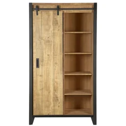 Wandkasten< Wandkast Tilburg Naturel - 109x190x45 cm