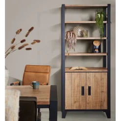 Boekenkasten|Wandkasten< Wandkast Tilburg Naturel - 82x200x45 cm