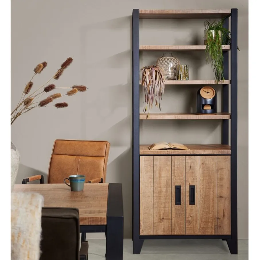 Boekenkasten|Wandkasten< Wandkast Tilburg Naturel - 82x200x45 cm