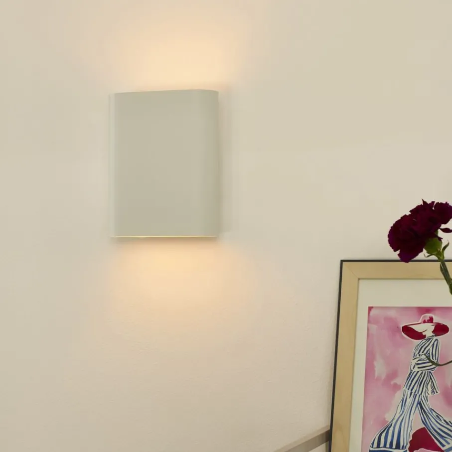 Wandlampen<Lucide Wandlamp Ovalis Wit