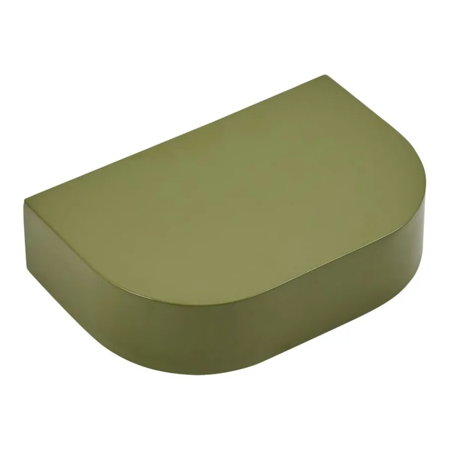 Wandrekken & Planken< Wandplank Disk Groen - 30x20 cm