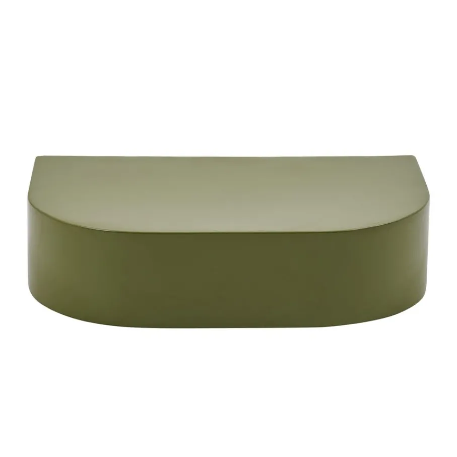 Wandrekken & Planken< Wandplank Disk Groen - 30x20 cm