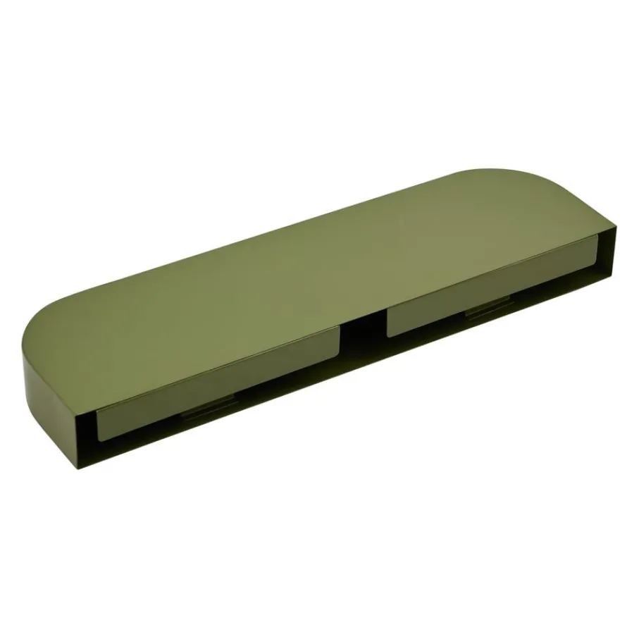 Wandrekken & Planken< Wandplank Disk Groen - 70x20 cm