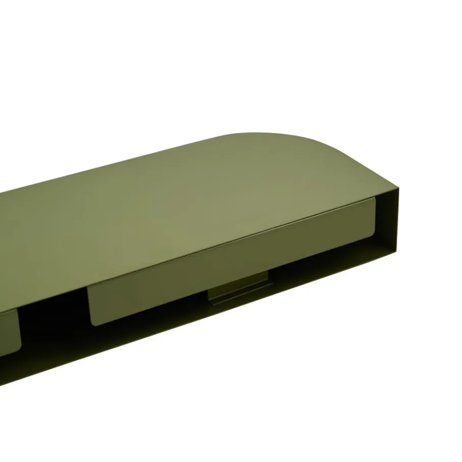 Wandrekken & Planken< Wandplank Disk Groen - 70x20 cm