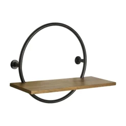 Wandrekken & Planken|Wandrekken< Wandrek Aurano Mango / Zwart - Ø 45 cm