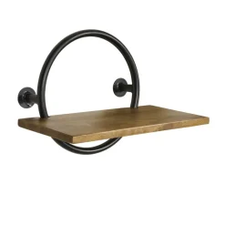 Wandrekken & Planken|Wandrekken< Wandrek Aurano Mango / Zwart - Ø 30 cm