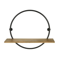 Wandrekken & Planken|Wandrekken< Wandrek Aurano Mango / Zwart - Ø 60 cm
