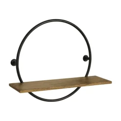 Wandrekken & Planken|Wandrekken< Wandrek Aurano Mango / Zwart - Ø 60 cm