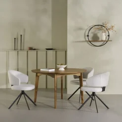 Wandrekken & Planken|Wandrekken< Wandrek Aurano Mango / Zwart - Ø 60 cm