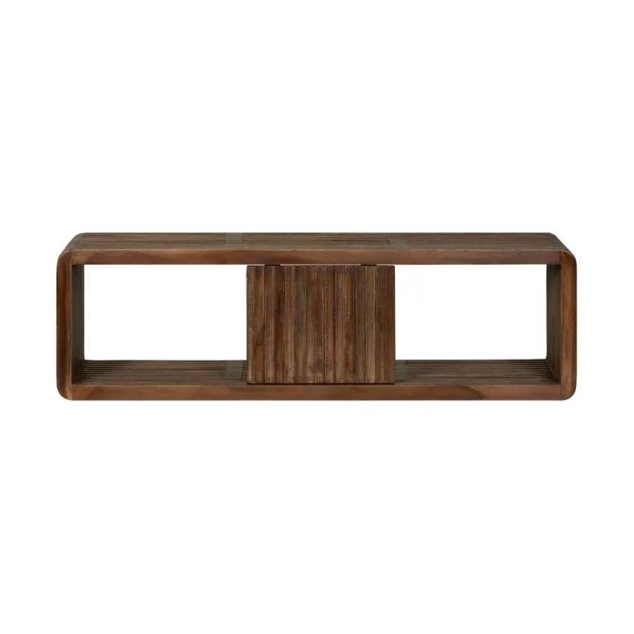 Wandrekken & Planken|Wandrekken< Wandrek Ponti Donkerbruin - 85x25 cm