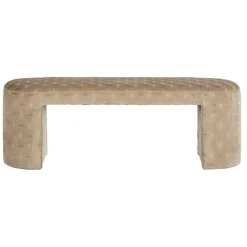 Poefs & Krukjes|Eetkamerbanken<WOOOD Bank Jacob Beige - 130x46 cm