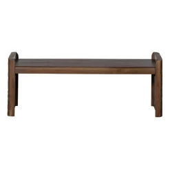 Poefs & Krukjes|Eetkamerbanken<WOOOD Bank Prop Bruin - 120 cm