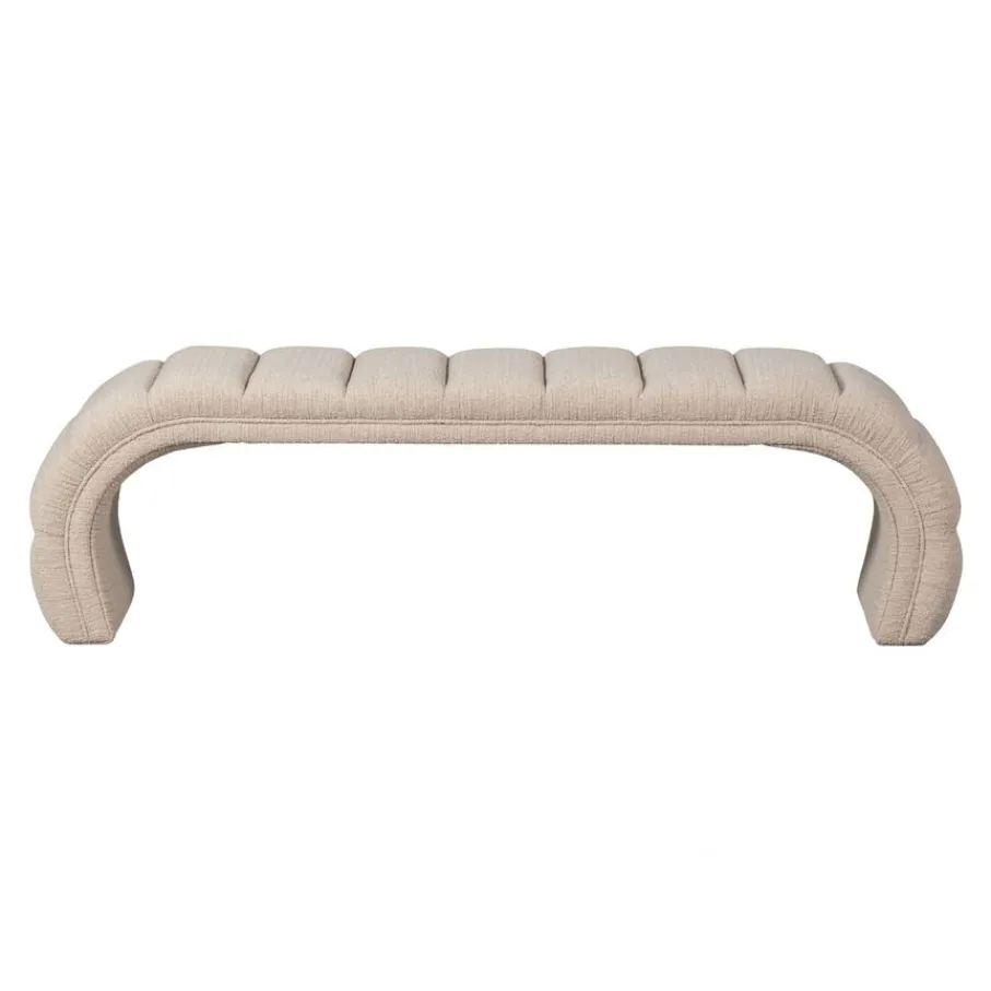 Poefs & Krukjes|Eetkamerbanken<WOOOD Bank Traffic Beige - 163x51 cm