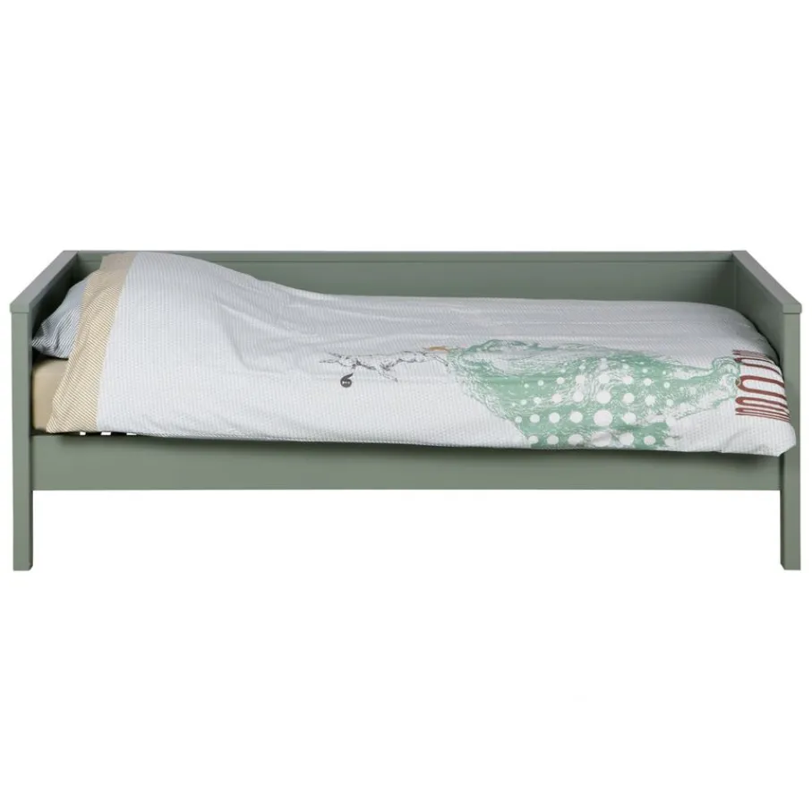 Eenpersoonsbedden<WOOOD Bedbank Nikki Groen - 90x200 cm