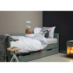 Eenpersoonsbedden<WOOOD Bedbank Nikki Groen - 90x200 cm