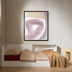 Eenpersoonsbedden<WOOOD Bed Carter Wit - 90x200 cm