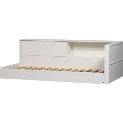 Eenpersoonsbedden<WOOOD Bed Carter Wit - 90x200 cm