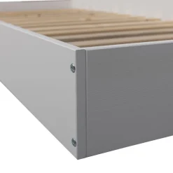 Eenpersoonsbedden<WOOOD Bed Carter Wit - 90x200 cm
