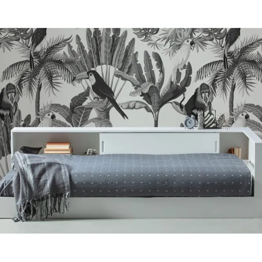 Eenpersoonsbedden<WOOOD Bed Connect Wit - 90x200 cm