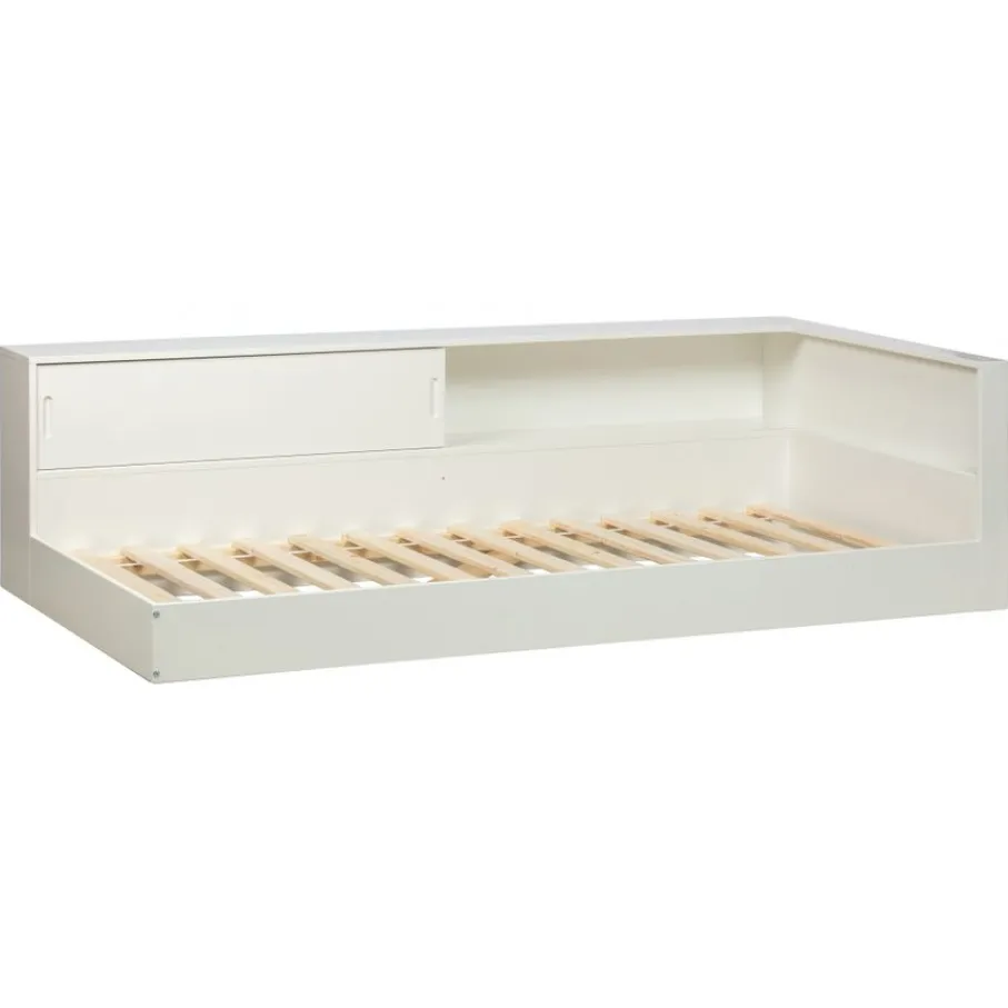 Eenpersoonsbedden<WOOOD Bed Connect Wit - 90x200 cm