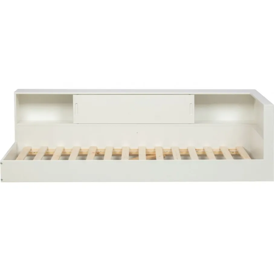 Eenpersoonsbedden<WOOOD Bed Connect Wit - 90x200 cm