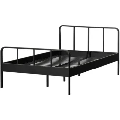 Tweepersoonsbedden|Eenpersoonsbedden<WOOOD Bed Mees Zwart - 120x200 cm