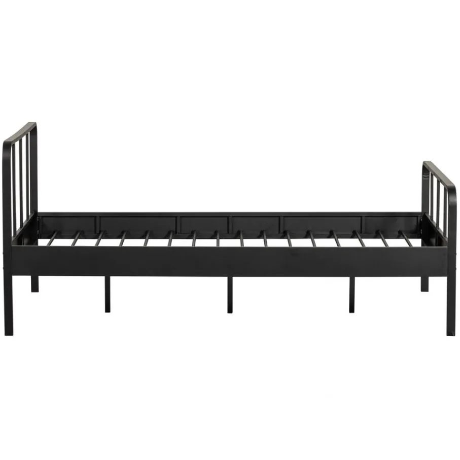 Tweepersoonsbedden|Eenpersoonsbedden<WOOOD Bed Mees Zwart - 120x200 cm