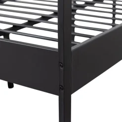 Tweepersoonsbedden|Eenpersoonsbedden<WOOOD Bed Mees Zwart - 120x200 cm