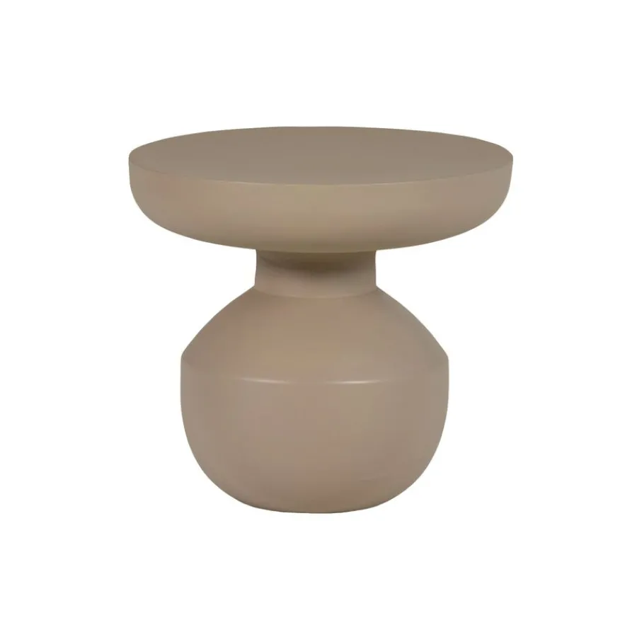Bijzettafels<WOOOD Bijzettafel Bova Bruin - Ø 45 cm